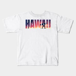 Vintage Filtered Hawaii Postcard Kids T-Shirt